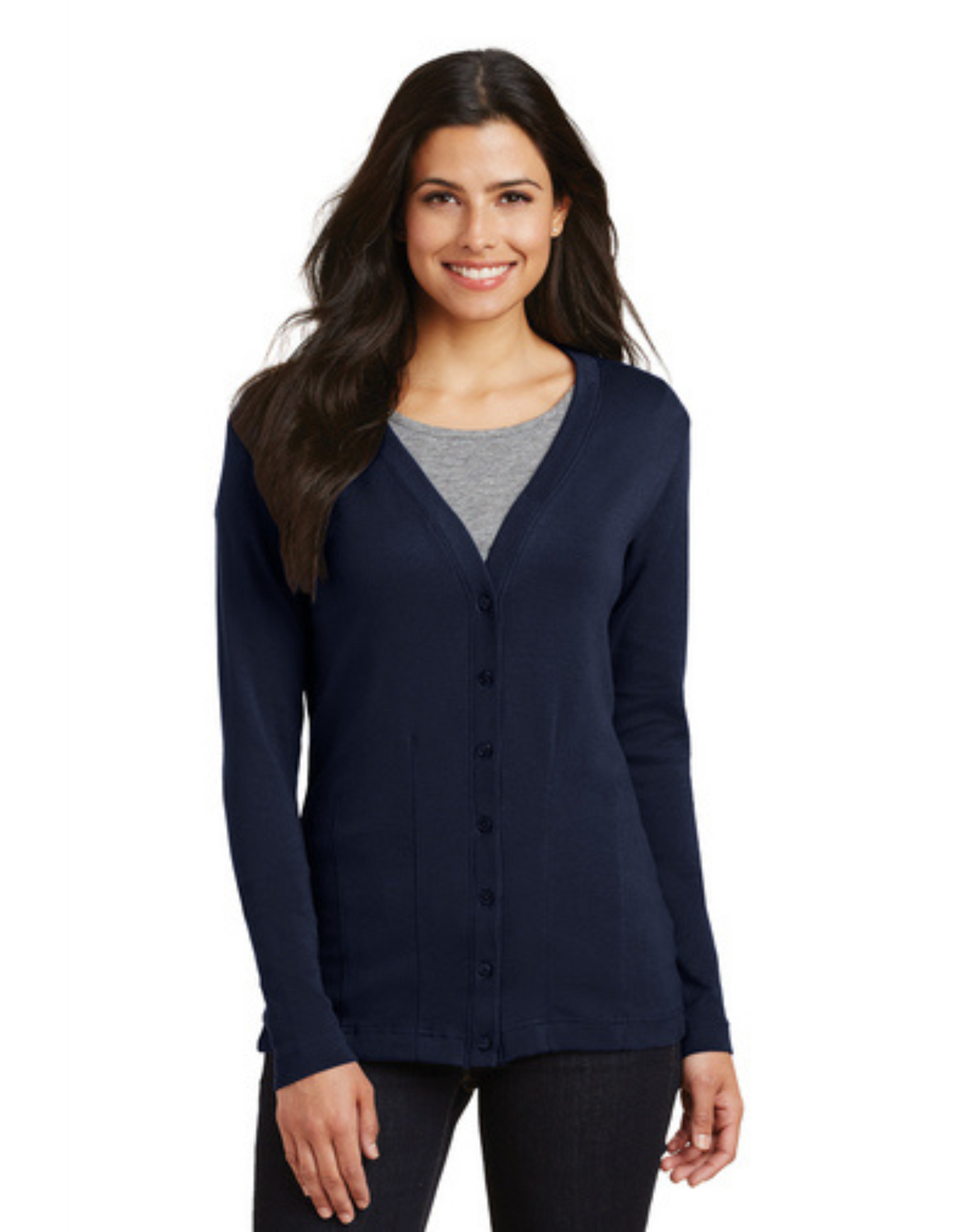 Ladies Modern Stretch Cotton Cardigan